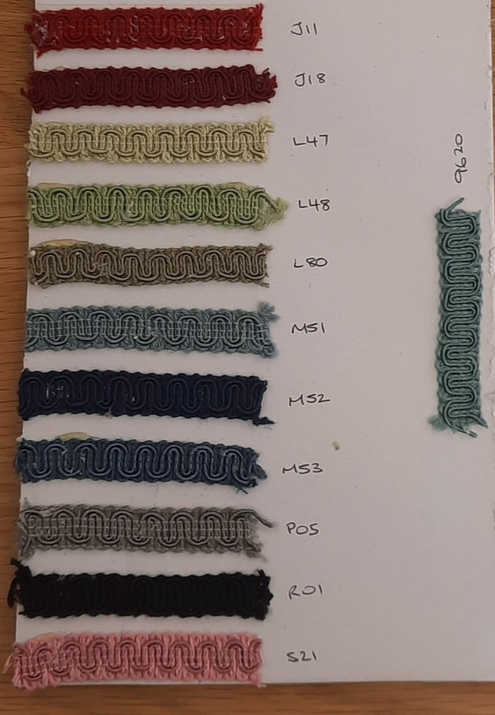 Gimp Upholstery Trim - Many Colours
