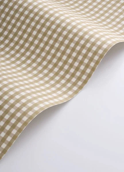 Gingham Charm Wallpaper - Camel