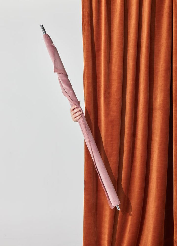 Halston Fabric - Rust