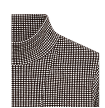 Hannah Childs Farrah Gingham Turtleneck Training Top