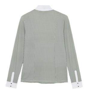 Hannah Childs Luna Gingham Long Sleeve Show Shirt