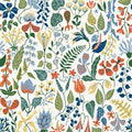 Herbarium Wallpaper  - White