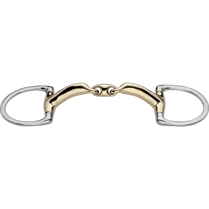 Herm Sprenger Novocontact Double Jointed Eggbutt Bit (D-Shaped Rings)