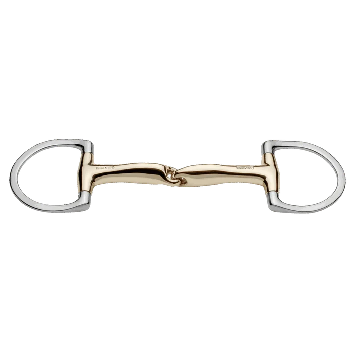 Herm Sprenger Novocontact Single Jointed Eggbutt Bit (D-Shaped Rings)