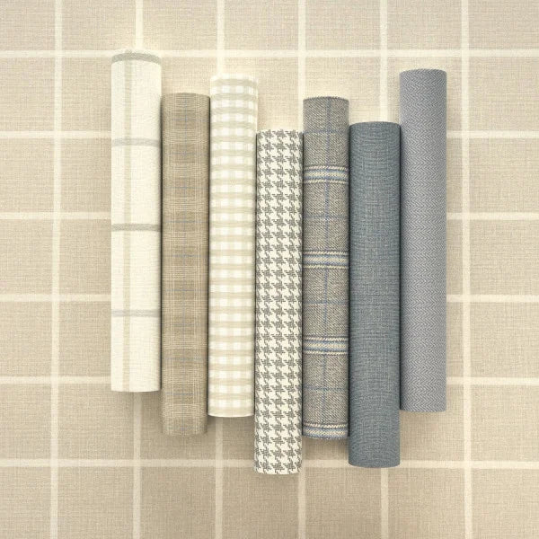Herring Flow - Plain Wallpaper - Bleu Denim