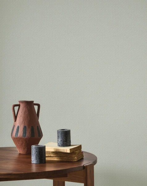 Herring Flow - Plain Wallpaper - Celadon