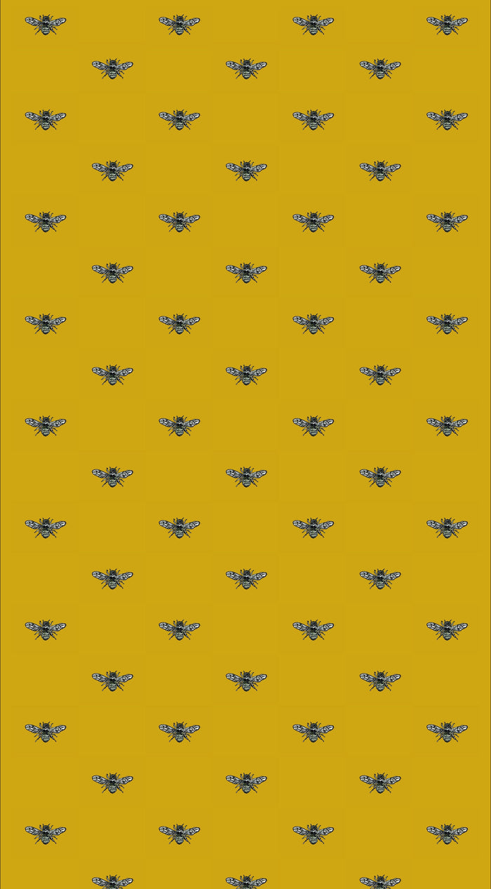 Hewson Bee Wallpaper - Custom Sized Wallpaper Mural (per m2)