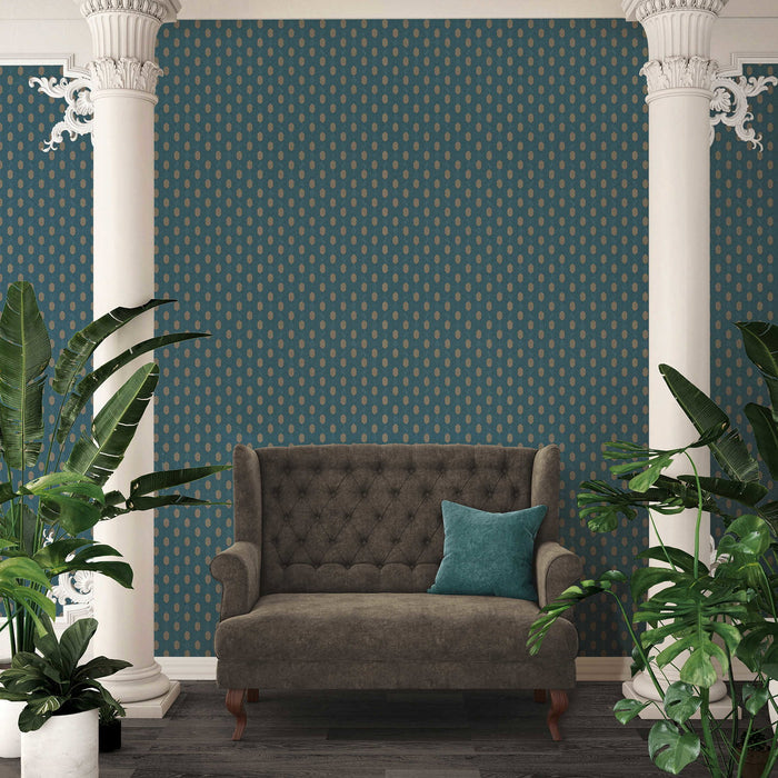Hex Glamour Wallpaper - Aqua