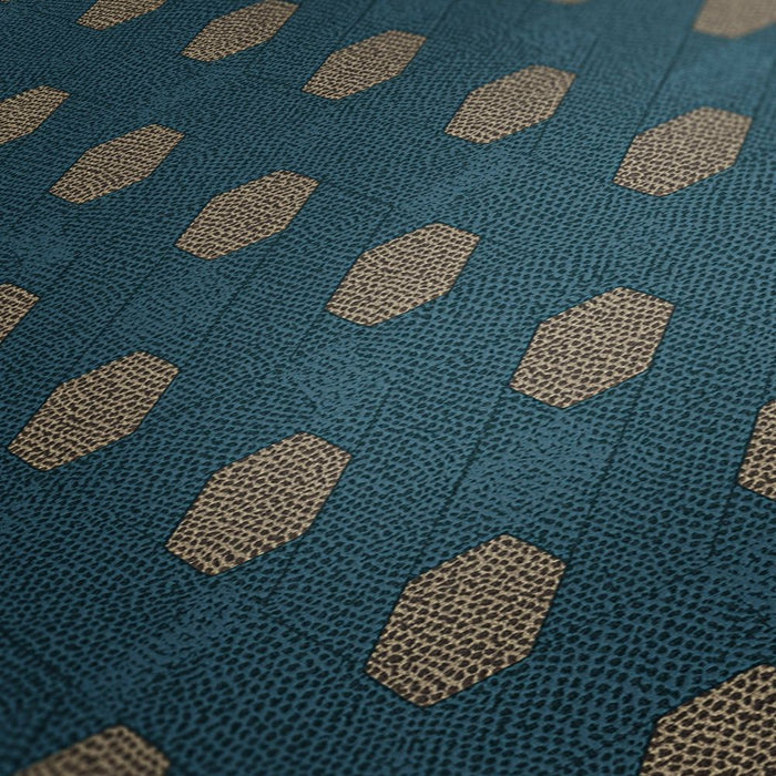 Hex Glamour Wallpaper - Aqua