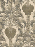 Hollywood Palm Wallpaper by Cole & Son - Silver/Charcoal