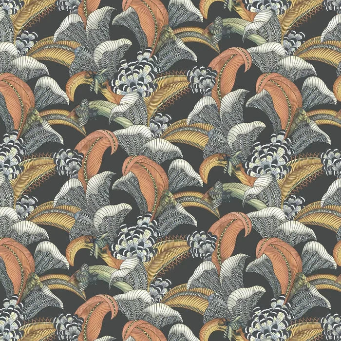 Hoope Wallpaper - Terracotta Charcoal