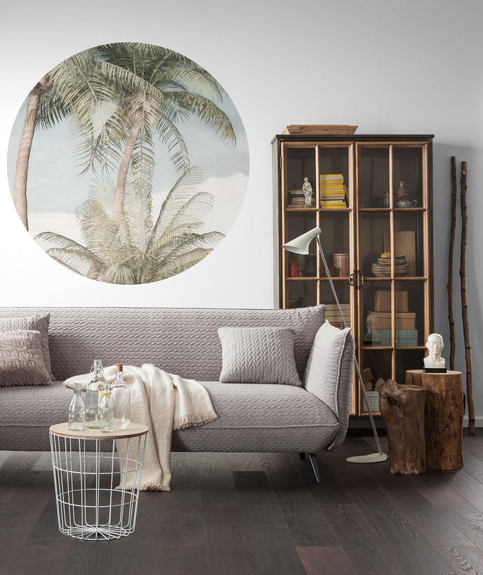 Hush - Circular Mural - Self Adhesive