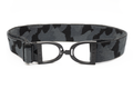 Huston x Ellany - Black Camo - 1.5" Black Stirrup Elastic Belt