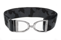 Huston x Ellany - Black Camo - 2" Gunmetal Stirrup Elastic Belt