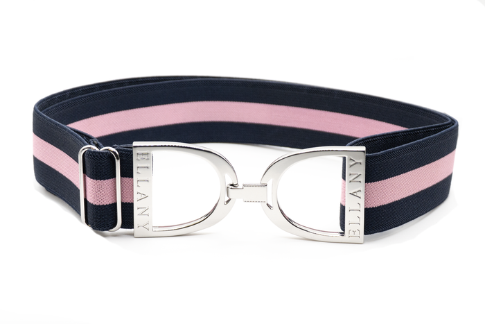 Huston x Ellany - Blue Duck Memorial - 1.5" Silver Stirrup Elastic Belt