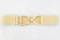 Huston x Ellany - Buttercream Tribal - 1.5" Gold Stirrup Elastic Belt
