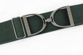 Huston x Ellany - Forest - 2" Gunmetal Stirrup Equestrian Elastic Belt