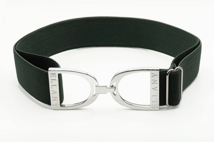 Huston x Ellany - Hunter - 1.5" Silver Stirrup Elastic Belt
