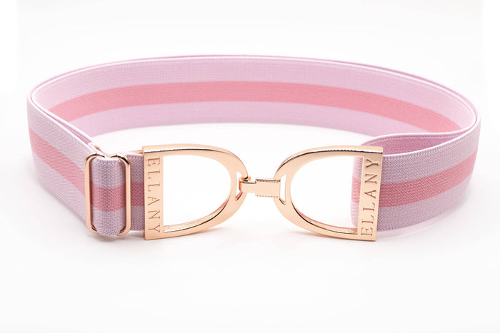 Huston x Ellany - Madelyn - 1.5" Rose Gold Stirrup Elastic Belt