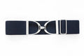 Huston x Ellany - Navy - 2" Silver Stirrup Elastic Belt