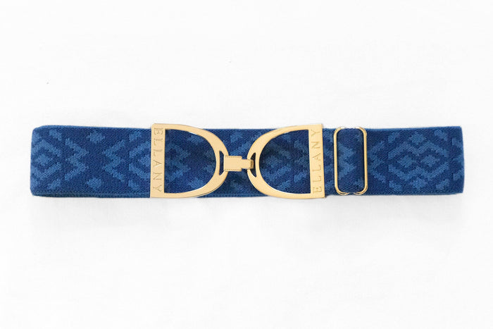 Huston x Ellany - Royal Tribal - 1.5" Gold Stirrup Elastic Belt
