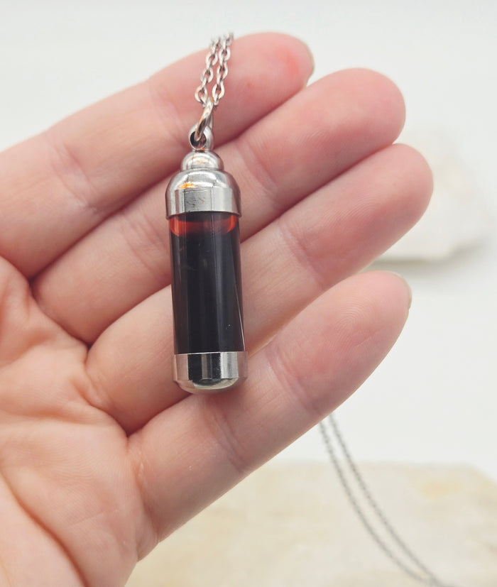 Imitation Blood Vial Necklace