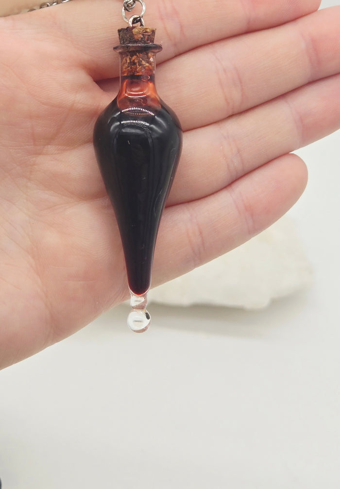 Imitation Blood Vial Necklace