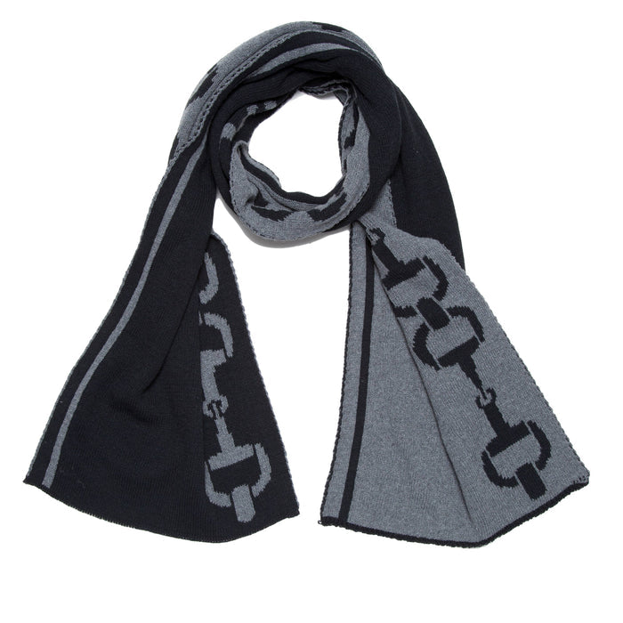 In2Green - Cotton Sustainable Knit Scarf - Equestrian Snaffle Bit: Brown