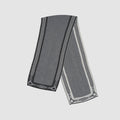 In2Green - Reversible Sustainable Chevron Scarf - Equestrian Harness Herringbone: Grey