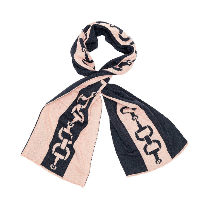 In2Green - Reversible Sustainable Knit Scarf - Snaffle Bit Striped: Grey