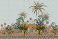 Indian Garden - Custom Sized Wallpaper Mural (per m2)