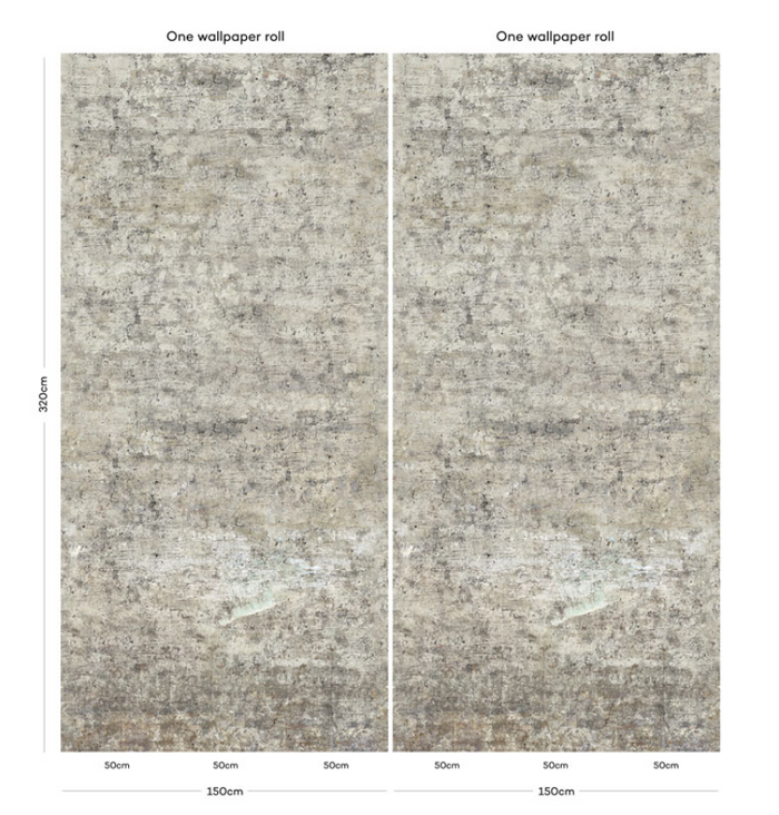 Industrial - Vintage Brick Wallpaper - White