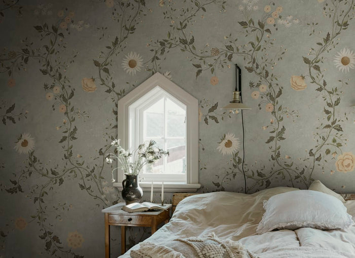 Inger - Sandberg - Custom Sized Wallpaper Mural (per m2) - Light Blue