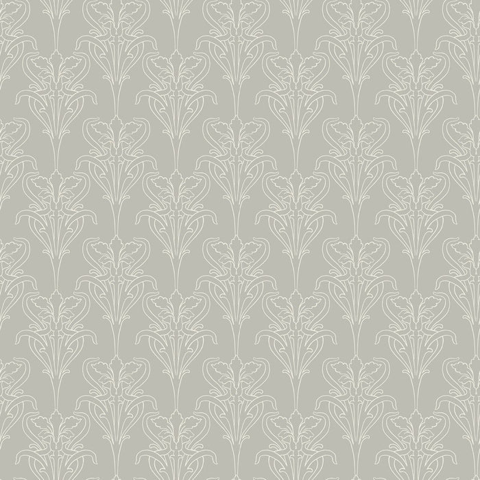 Iris Wallpaper - Grey