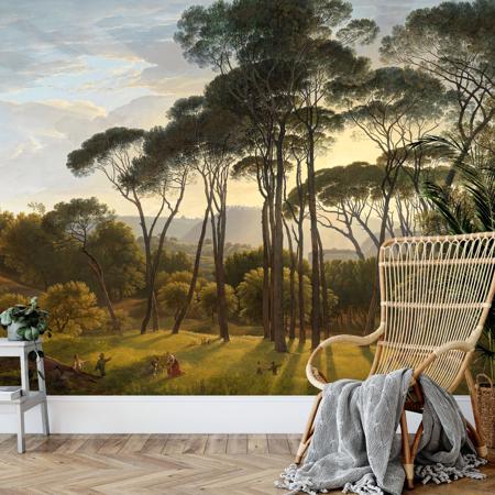 Italian Landscape - Custom Sized Wallpaper Mural (per m2) - Moody