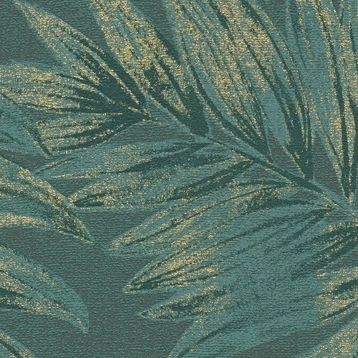Jade Leaf Wallpaper - Green
