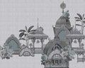 Jaipur 1 - Custom Sized Wallpaper Mural (per m2) - Grey