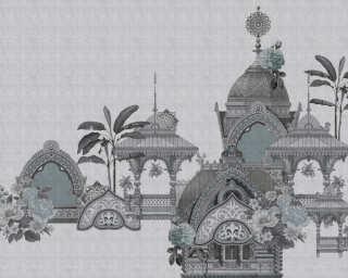 Jaipur 1 - Custom Sized Wallpaper Mural (per m2) - Grey