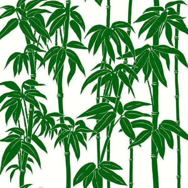 Japanese Bamboo Florence Broadhurst Wallpaper - Daintree Green
