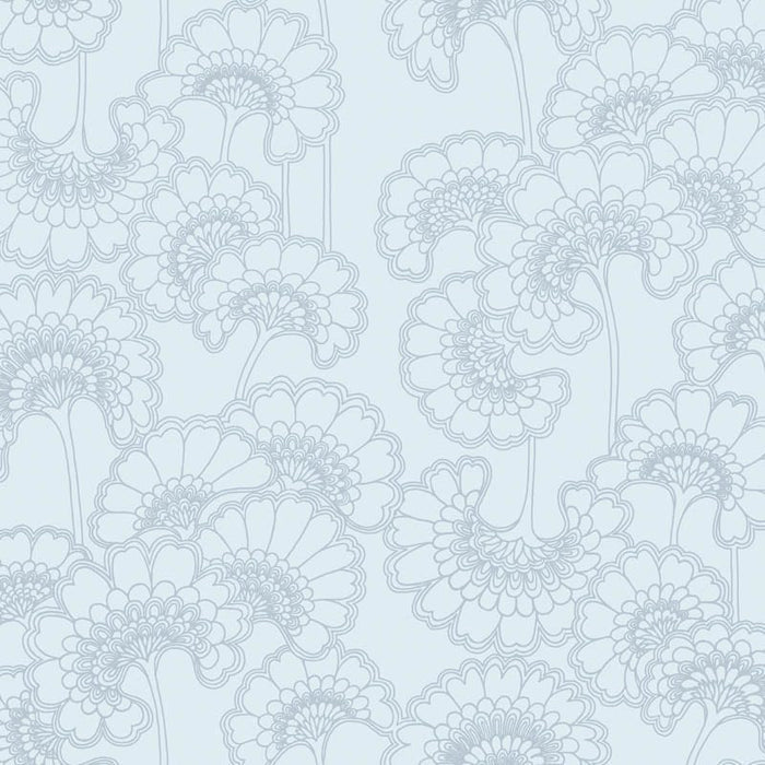 Japanese Floral Wallpaper - Florence Broadhurst - Antarctic