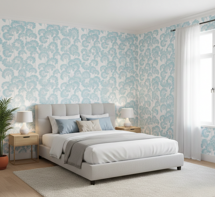 Japanese Floral Wallpaper - Florence Broadhurst - Dolphin