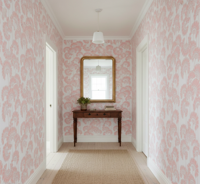 Japanese Floral Wallpaper - Florence Broadhurst - Macaron