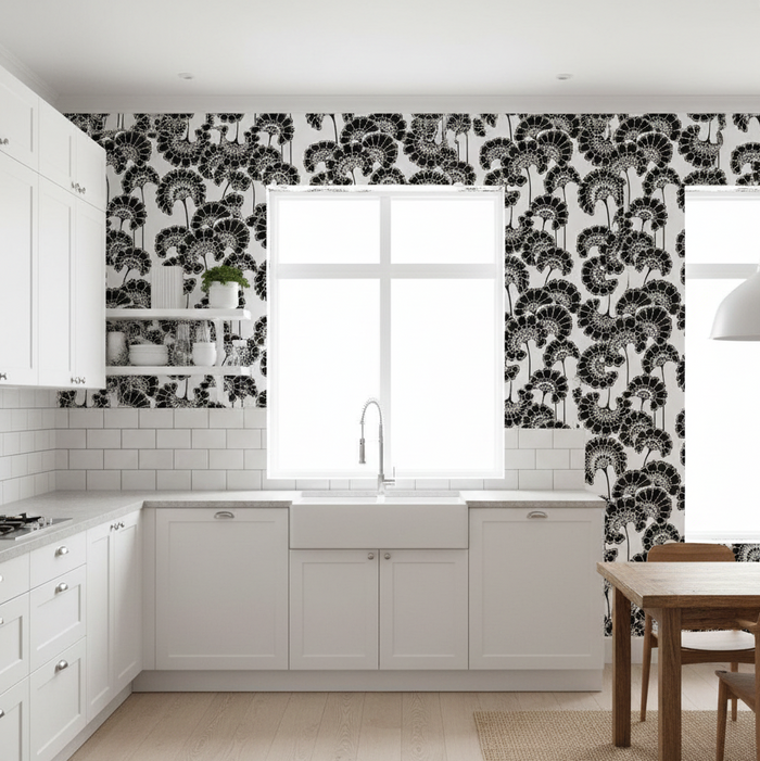 Japanese Floral Wallpaper - Florence Broadhurst - Magpie