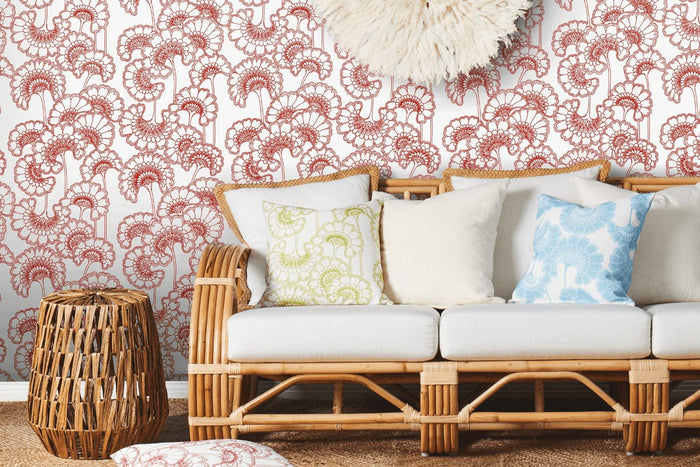 Japanese Floral Wallpaper - Florence Broadhurst - Tanami