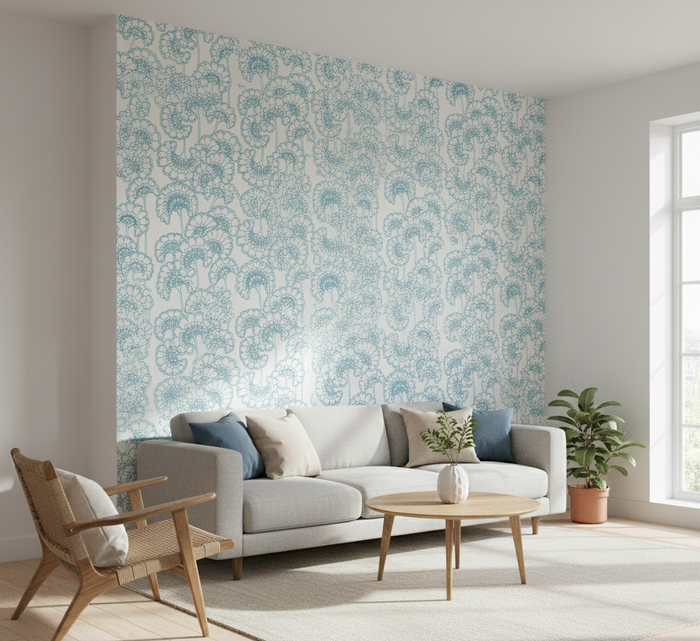 Japanese Floral Wallpaper - Florence Broadhurst - Waterfall
