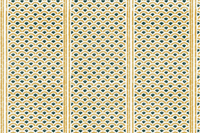 Japanese Panels Florence Broadhurst Wallpaper - Ochre