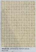 Japanese Paper Wave Wallpaper - WIDE - Butter