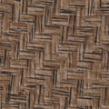 Japanese Summerhouse - Handmade Grasscloth Wallpaper - Chocolate