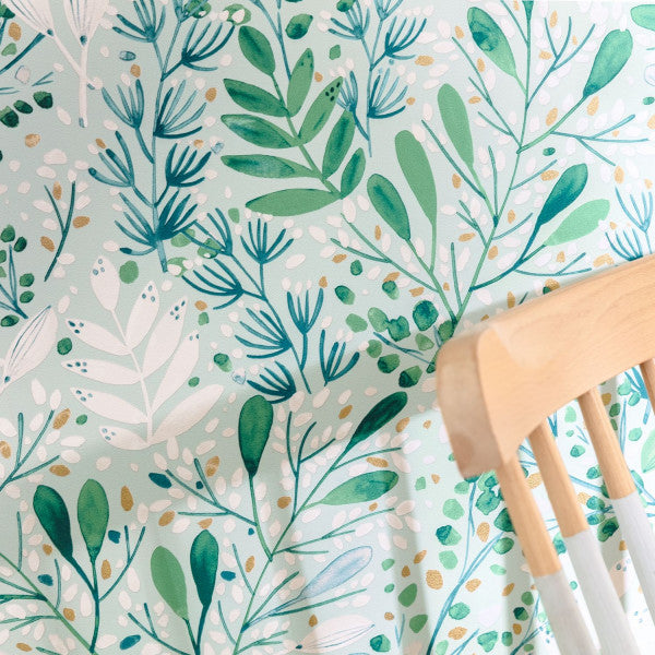 Joy Wallpaper - Light Green
