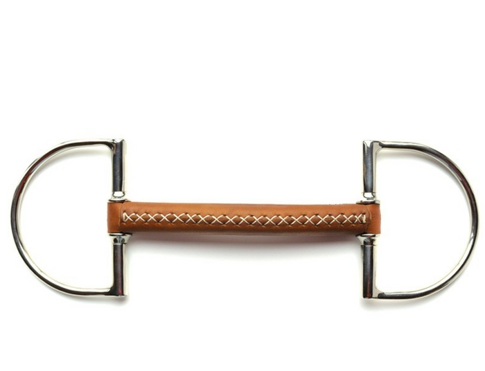 Jump 'In Leather Mullen Mouth D Bit